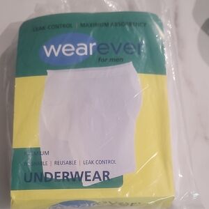 NIB Wearever For Men Leak Control Washable White Boxer Brief Sz 3X